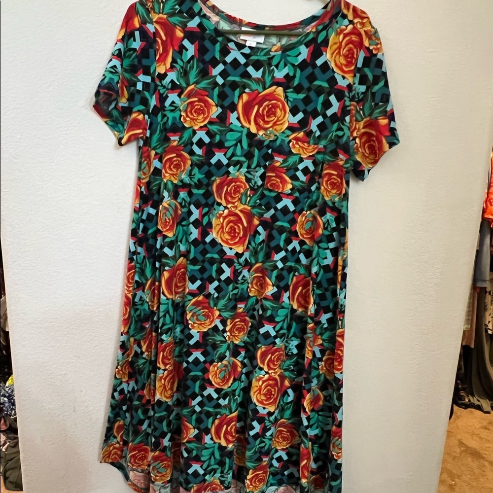 Size small Carly by Lula roe with roses